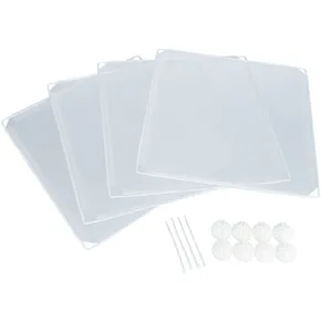 Dehnbare Kunststoffteile 35 x 35 cm für Innengehege #62460, 4 Stück, weiß